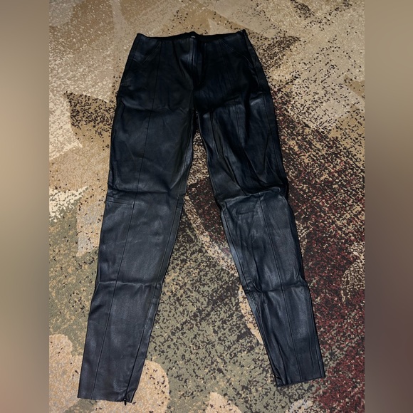 Zara Pants - Zara Basic Black Textured Pants